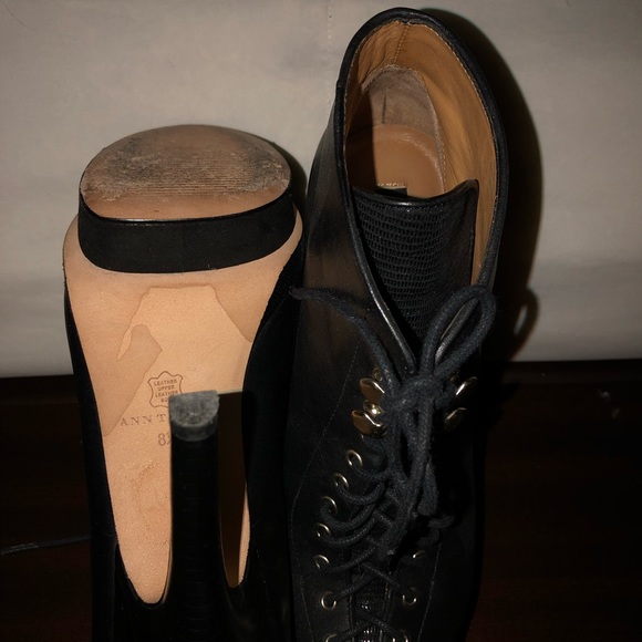 Leather Stiletto Booties - Picture 4 of 4